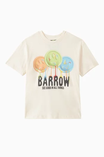 Graphic-print Crew Neck T-shirt in Jersey