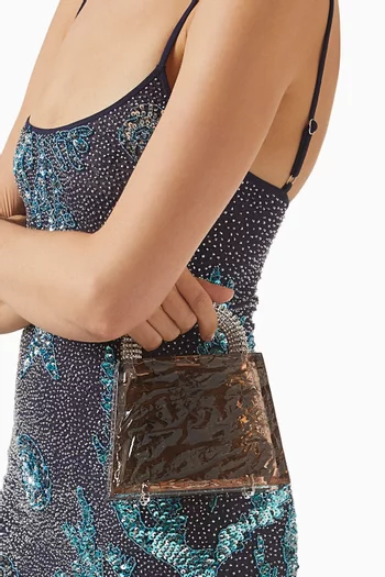 Eva Top-handle Bag in Crushed Ice Acrylic