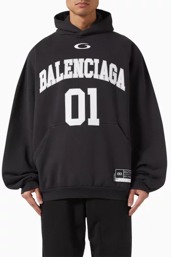 Basketball Large-fit Hoodie in Cotton