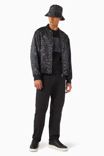Kaleidoscope Pattern Bomber Jacket