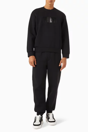 Vinyl Logo Sweatshirt in Cotton-blend