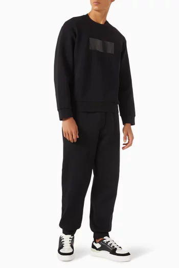 Vinyl Logo Sweatpants in Cotton-blend