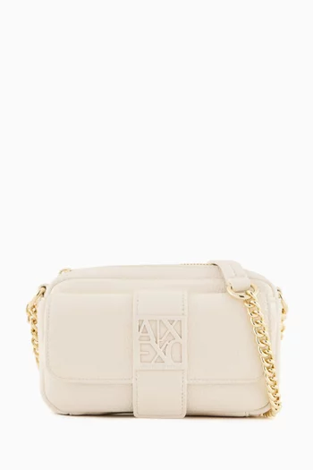 Susie Logo Camera Bag in Faux Leather
