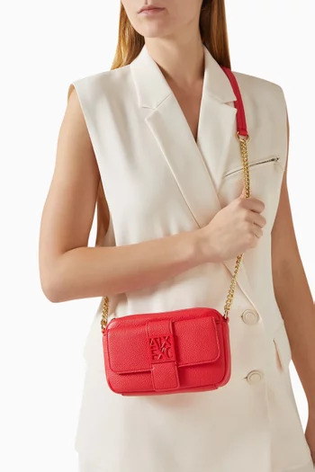 Susie Logo Camera Bag in Faux Leather