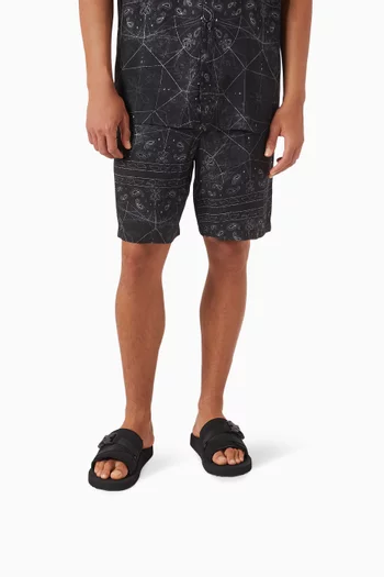 Crossed Strap Sandals in Neoprene