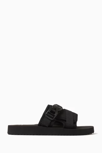 Crossed Strap Sandals in Neoprene