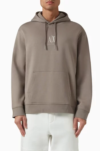 AX Logo Hoodie in Jersey