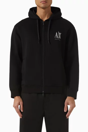 AX Logo Zip Jacket in Jersey