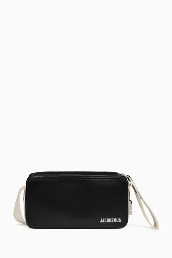 Le Cuerda Horizontal Camera Bag in Leather