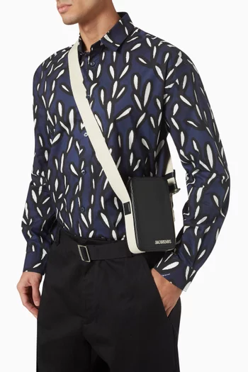 Le Cuerda Vertical Camera Bag in Leather