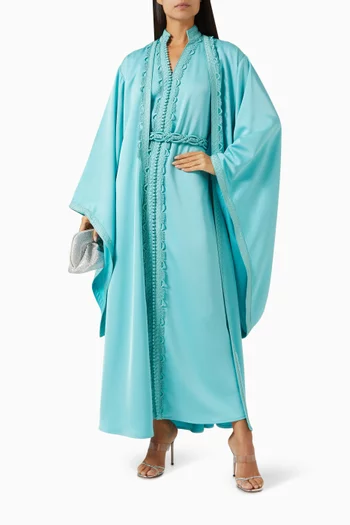 Moroccan Embroidered Kaftan Set