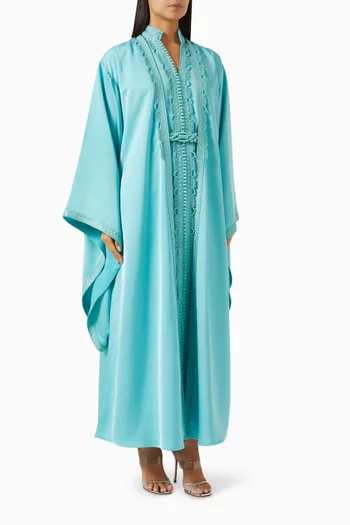 Moroccan Embroidered Kaftan Set