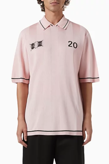 The Liga Polo Shirt in Jacquard Knit