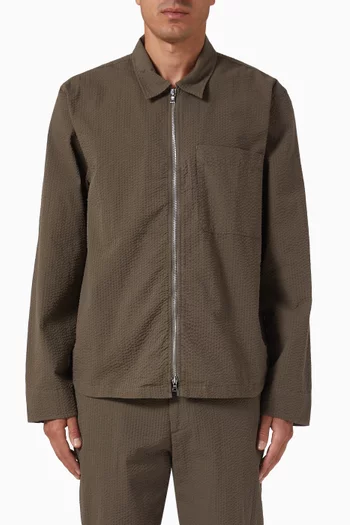 قميص بنمط جاكيت جيبسون قطن بوبلين