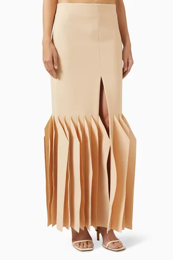 Slit Panel-hem Maxi Skirt