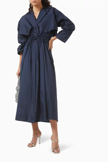 Sequin-embellished Drawstring Cape Abaya
