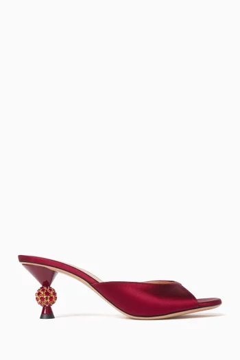Rosie 60 Mules in Satin