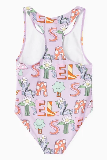Logo-print One-piece Swimsuit