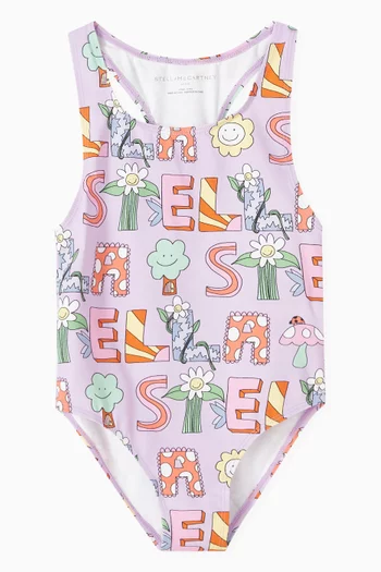 Logo-print One-piece Swimsuit