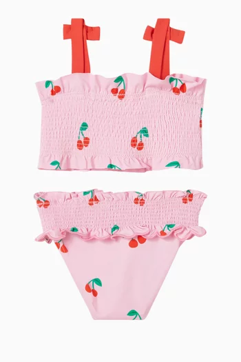 Cherry-print Two-piece Swimsuit