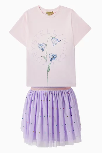 Floral Printed T-shirt in Organic Cotton