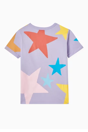 All-over Star Graphic-print T-shirt in Cotton