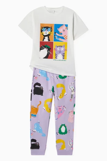Cats Graphic-print T-shirt in Cotton