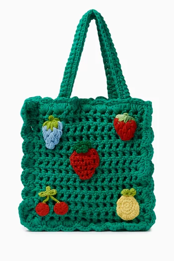 Fruit Crochet Tote Bag in Cotton