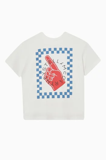 Check Logo-print T-shirt in Cotton