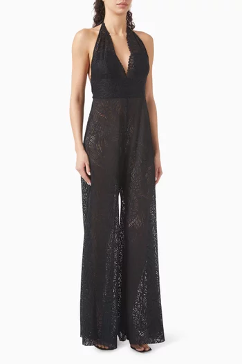 Marta Wide-leg Jumpsuit in Lace
