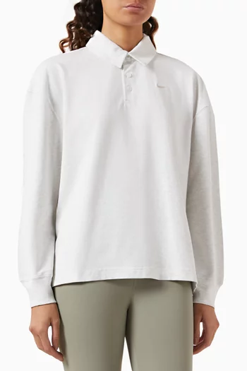 Essential Oversized Polo T-shirt in Cotton