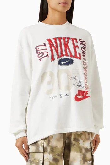 Street Crewneck Sweatshirt in Cotton-fleece