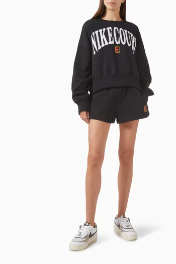 Logo Oversized Sweatshirt in Fleece
