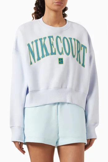 Logo Oversized Sweatshirt in Fleece