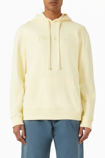 Logo-embroidered Hoodie in Cotton Jersey