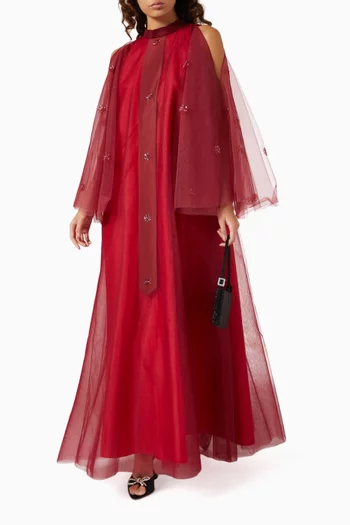 Cold-shoulder Kaftan