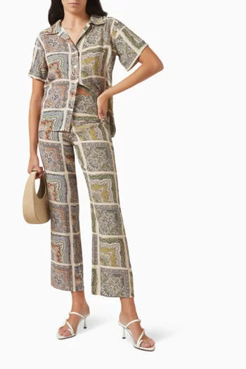 Zoya High-waisted Pants in Vegan Silk