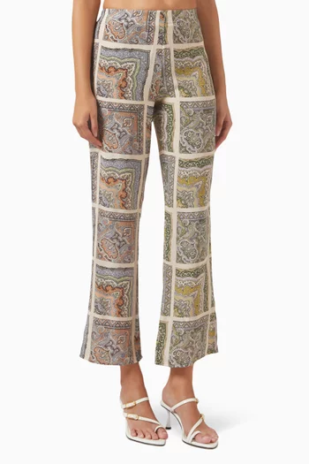 Zoya High-waisted Pants in Vegan Silk