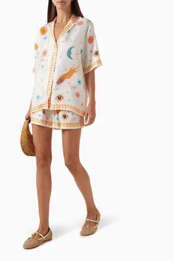 Midheaven Shorts in Silk-twill