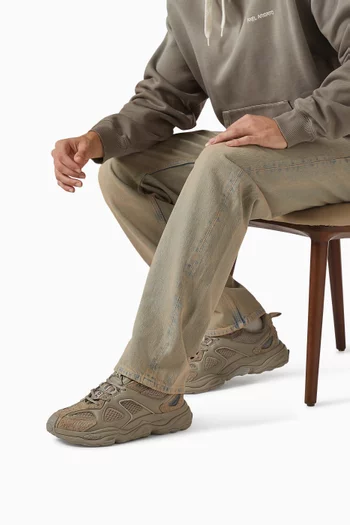 سنيكرز ستالايت جلد وقماش شبكي