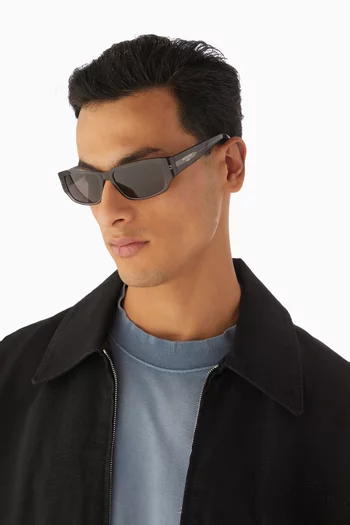 Rectangle Sunglasses in Recycled Acetate