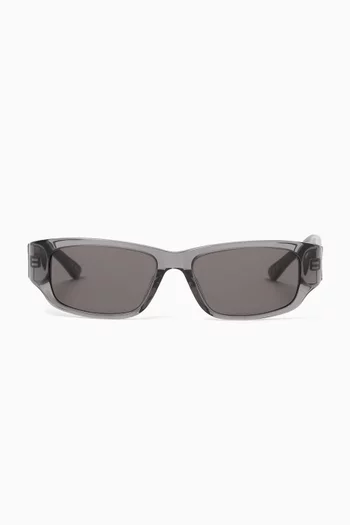 Rectangle Sunglasses in Recycled Acetate