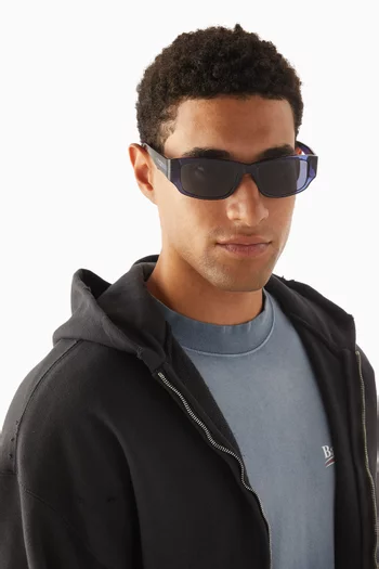 Rectangular Sunglasses in Acetate