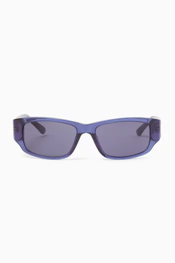 Rectangular Sunglasses in Acetate