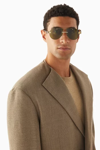 Aviator Sunglasses in Metal