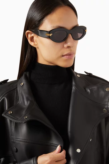 Oval Sunglasses in Acetate
