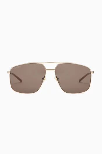 Aviator Sunglasses in Metal