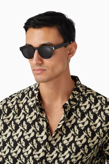D-frame Sunglasses in Recycled Acetate
