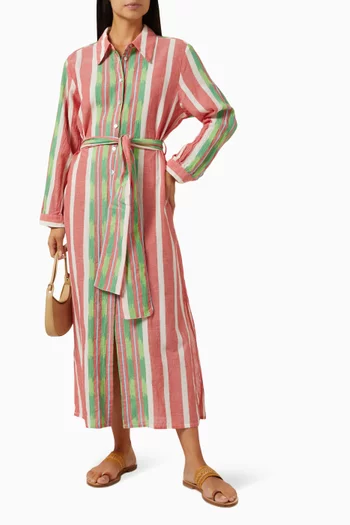Zakar Maxi Shirt Dress in Cotton
