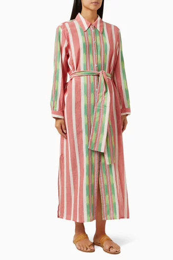 Zakar Maxi Shirt Dress in Cotton